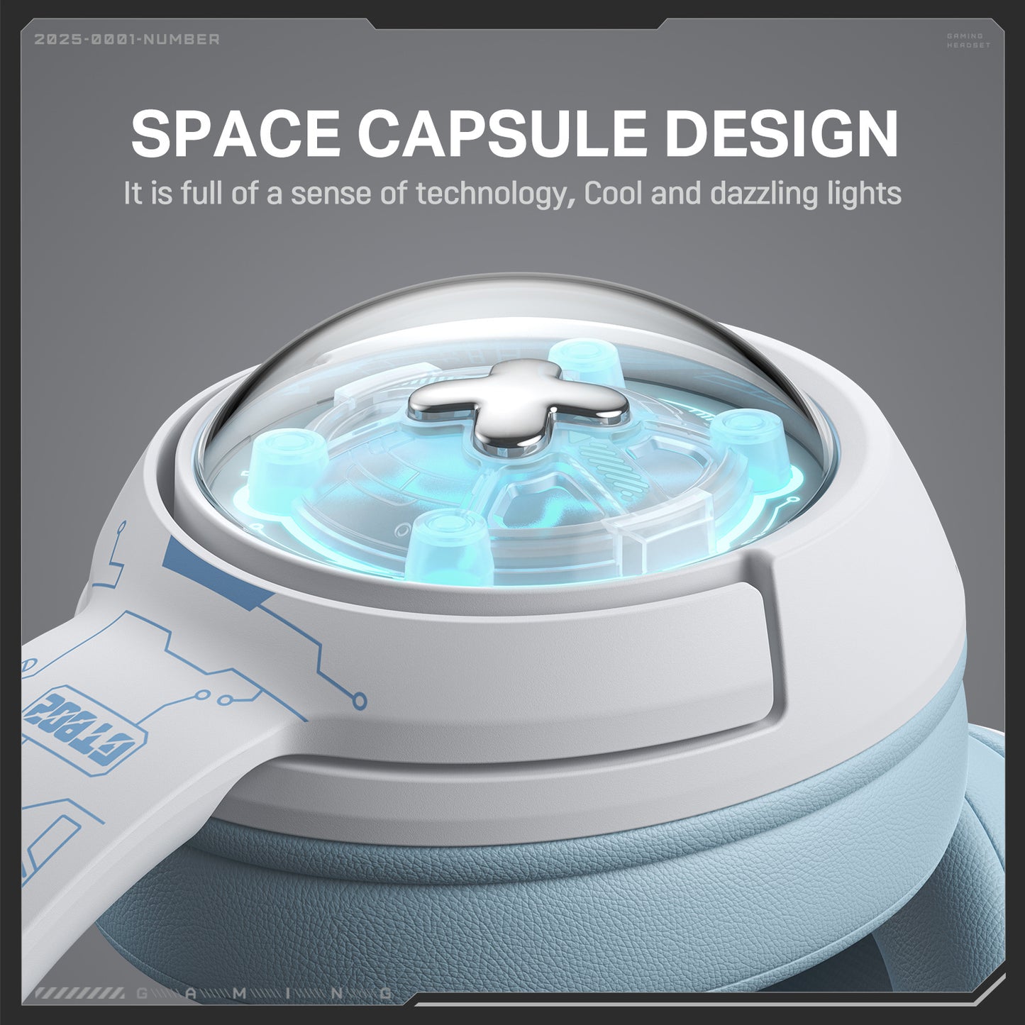 Wireless Gaming Headset Over-ear Bluetooth Headphones