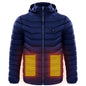 Men Heated Puffer Jacket Electric Heating Coat Insulated Hood Windbreaker 9Heat Zones